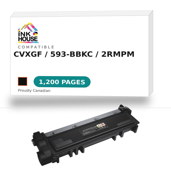 Dell Toner Cartridge, Laser, Standard Yield, Black, (CVXGF)