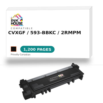 Compatible Dell Toner Cartridge, Laser, Standard Yield, Black, (CVXGF)