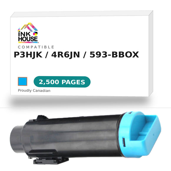 Compatible Dell Toner Cartridge, Laser, High Yield, Cyan, (P3HJK)