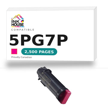 Compatible Dell Toner Cartridge, Laser, High Yield, Magenta, (5PG7P)