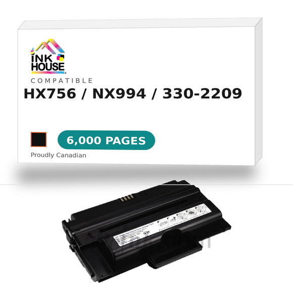 Dell HX756 Black Toner Cartridge, High Yield (HX756)