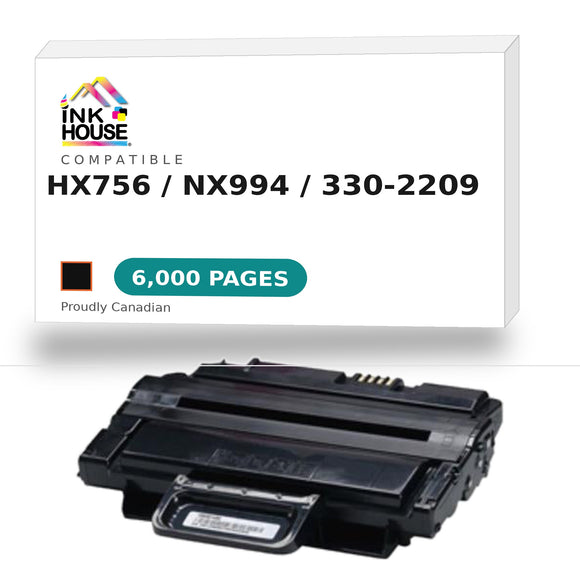Compatible Dell HX756 Black Toner Cartridge, High Yield (HX756)