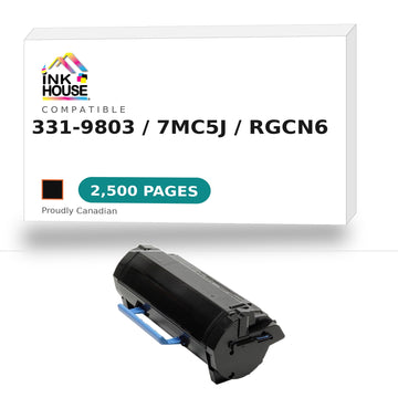 Dell 331-9803 7MC5J RGCN6 New Compatible Black Toner Cartridge (High Yield), FOR B2360, B3460, B3465 (2500 PAGES)
