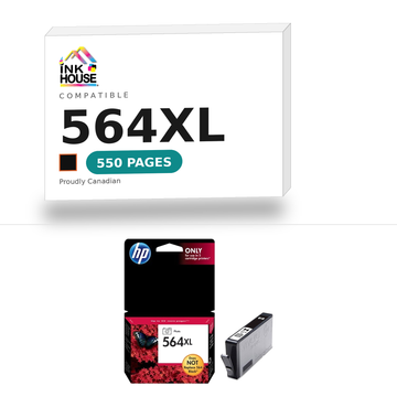 564XL Photo Black compatible ink cartridge, 550 pages