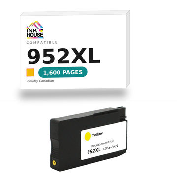 952XL Yellow compatible ink cartridge, 1,600 pages