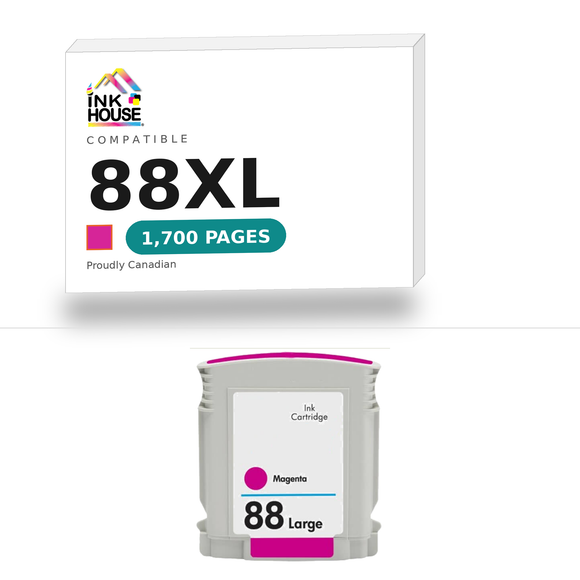 88XL Magenta compatible ink cartridge, 1,700 pages