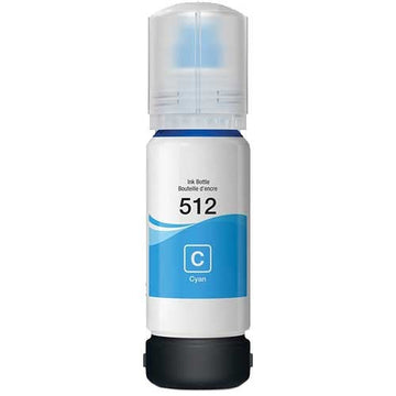 COMPATIBLE WITH Epson T512C Cyan ink bottle for use in Expression Premium ET7700Expression Premium ET7750