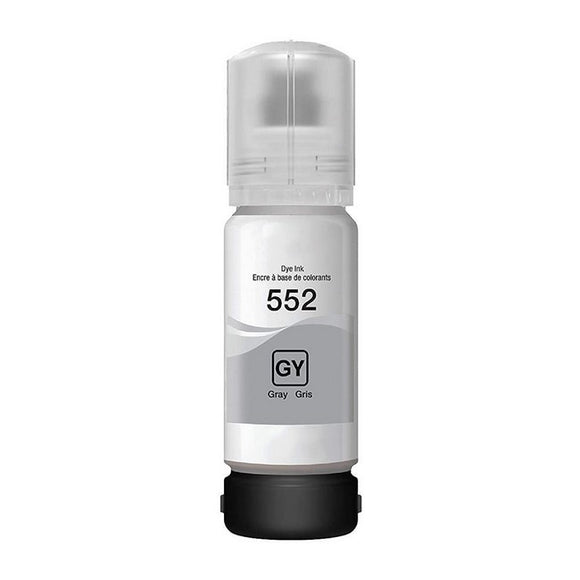 Epson T552 T552520-S EcoTank Compatible Gray Ink Bottle High Yield