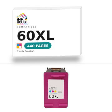 60XL Tri-Color compatible ink cartridge, 440 pages
