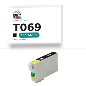 T069 Black compatible ink cartridge, 245 pages