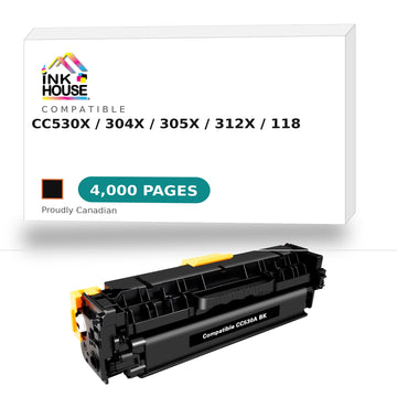 Compatible HP 304X (CC530X) / 305X (CE410A) / 312X (CF380X) / CANON 118 New  Black Toner Cartridge