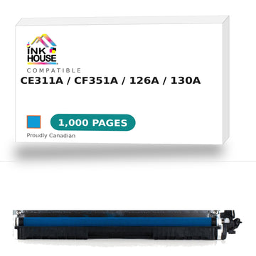 Compatible HP 126A (CE311A)/ HP 130A (CF351A) New  CYAN Toner Cartridge