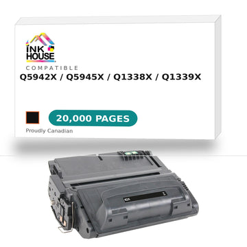 Compatible HP 42X (Q5942X)/ 45X (Q5945X) / 38X (Q1338X) / 39X (Q1339X )Black Toner Cartridge