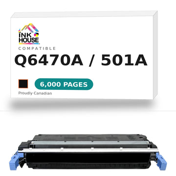 HP 501A Q6470A New Compatible Black Toner Cartridge