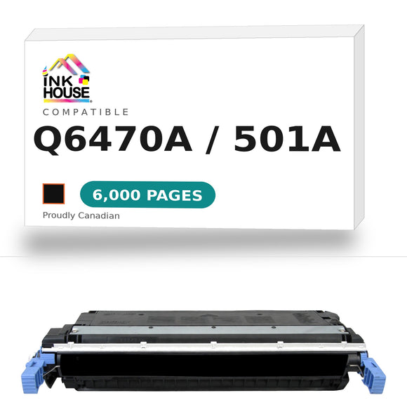 HP 501A Q6470A New Compatible Black Toner Cartridge