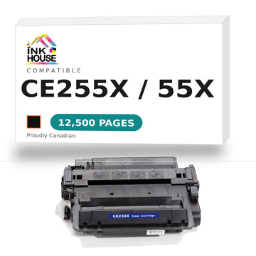 HP 55X CE255X Compatible Black Toner Cartridge (High Yield)