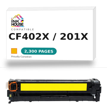 HP CF402X New Compatible Yellow Toner Cartridge  (201X)