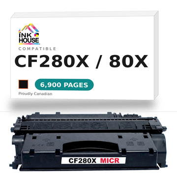 Compatible HP 80X CF280X Black Toner Cartridge High Yield (MICR)