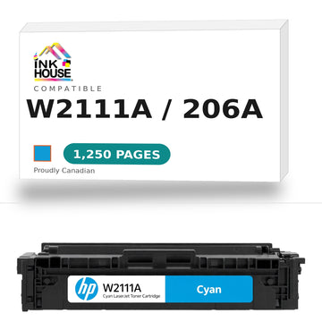 HP 206A W2111A Compatible Cyan Toner Cartridge  NO CHIP