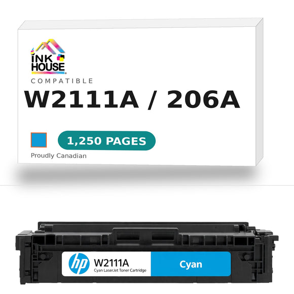 HP 206A W2111A Compatible Cyan Toner Cartridge  NO CHIP