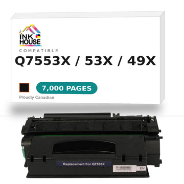 Compatible HP 53X / 49X Q7553X Black Toner Cartridge High Yield