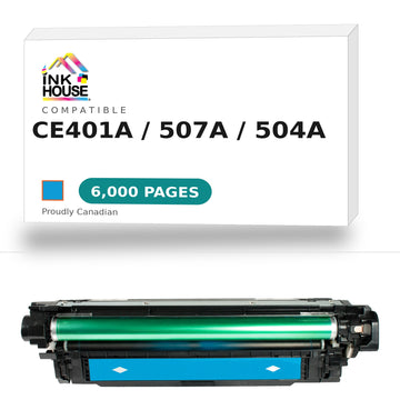 Compatible HP 507A(CE401A )/504A(CEW251A) Cyan Toner Cartridge