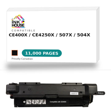Compatible HP 507X (CE400X) / 504X (CE4250X) Black Toner Cartridge High Yield