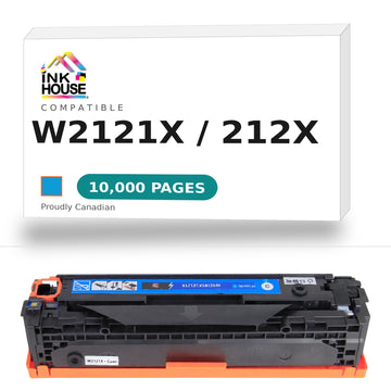 Compatible HP 212X W2121X Cyan Toner Cartridge High Yield - With Chip (Updated CHIP)