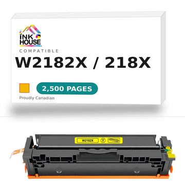 Compatible HP 218X W2182X Yellow Toner Cartridge High Yield (Update)