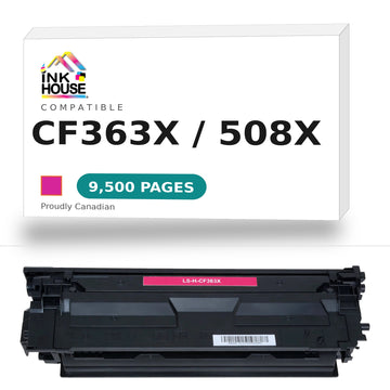 Compatible HP 508X CF363X Magenta Toner Cartridge High Yield 9500 Pages - 0