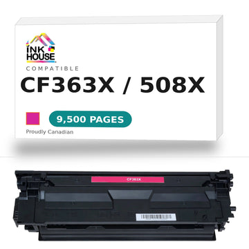 Compatible HP 508X CF363X Magenta Toner Cartridge High Yield 9500 Pages