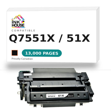 Compatible HP 51X Q7551X Black Toner Cartridge High Yield