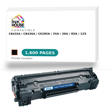 HP CB435A (35A) /CB436A (36A) /CE285A (85A) /Canon 125 New Compatible Black Toner Cartridge