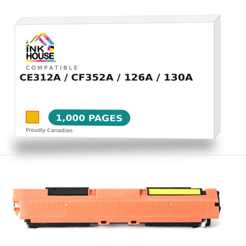 Compatible HP 126A (CE312A)/ HP 130A (CF352A) New YELLOW Toner Cartridge