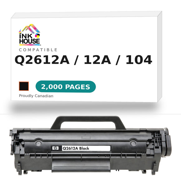 Compatible  HP 12A Q2612A / CANON 104 New Black Toner Cartridge
