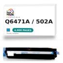 HP 502A Q6471A Remanufactured Cyan Toner Cartridge-1