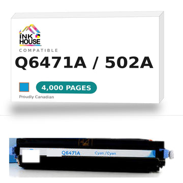 HP 502A Q6471A Remanufactured Cyan Toner Cartridge