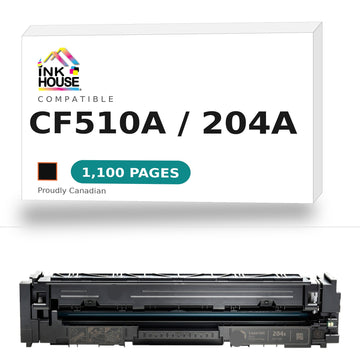 Compatible HP 204A (CF510A) Black Laser Toner Cartridge (Updated CHIP)
