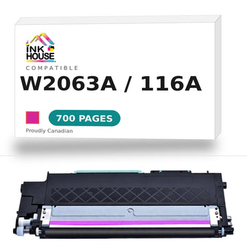 Compatible HP 116A W2063A Magenta Toner Cartridge (Updated CHIP) - 0