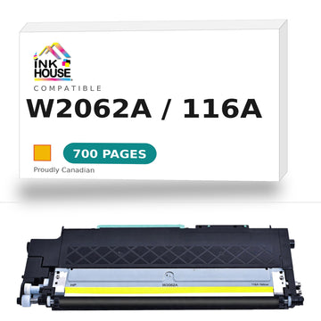 Compatible HP 116A W2062A Yellow Toner Cartridge (Updated CHIP) - 0