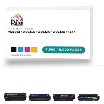 With Chip HP 414X W2022X Compatible Magenta Toner Cartridge High Yield (Updated CHIP)
