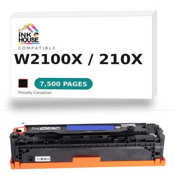 Compatible for HP 210X W2100X Black Toner Cartridge High Yield of 210A (Updated CHIP)