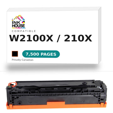 Compatible for HP 210X W2100X Black Toner Cartridge High Yield of 210A (Updated CHIP)