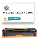 Compatible for HP 210X W2102X Yellow Toner Cartridge High Yield of 210A (Updated CHIP)-2