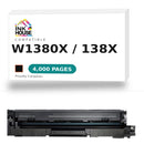 Compatible HP 138X W1380X Black Toner Cartridge High Yield  With Chip-1