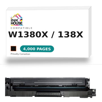 Compatible HP 138X W1380X Black Toner Cartridge High Yield  With Chip