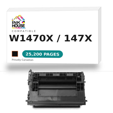 Compatible HP 147X W1470X Black Toner Cartridge High Yield  With Chip (Updated CHIP)