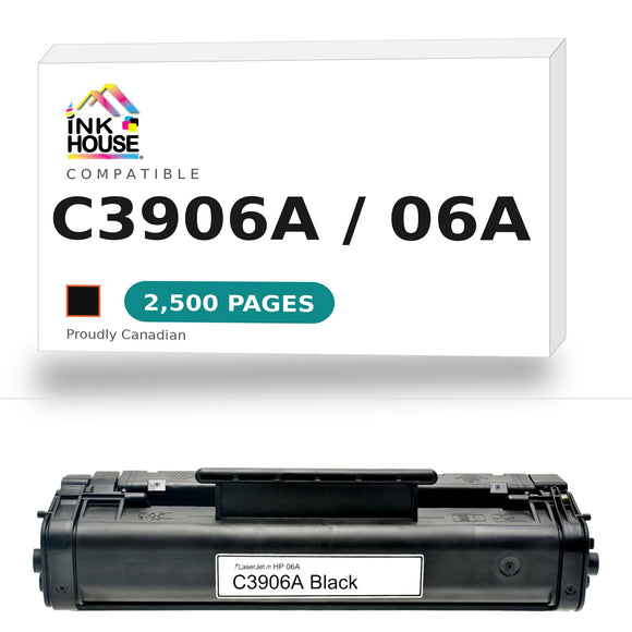 Remanufactured HP 06A C3906A Black Toner Cartridge