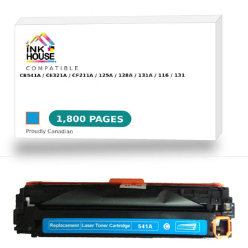 Compatible HP 125A (CB541)/HP 128A (CE321A)/HP 131A (CF211A)/CANON  116/CANON 131 New CYAN Toner Cartridge
