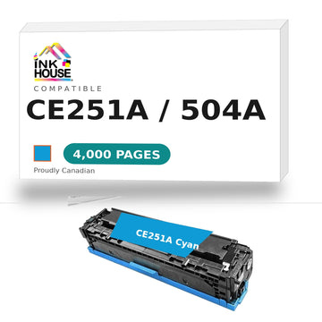 HP CE251A Remanufactured High Quality  Cyan Toner Cartridge (HP 504A)